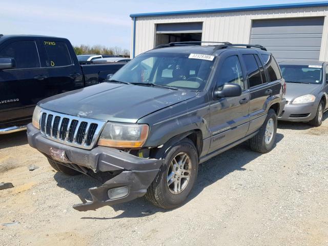 1J4GX48N23C558172 - 2003 JEEP GRAND CHER GREEN photo 2