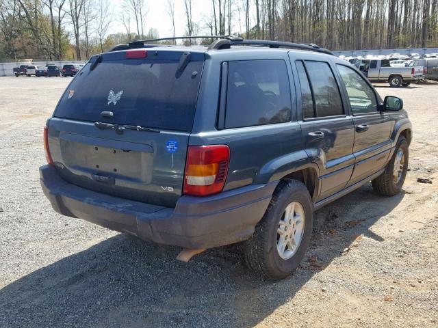 1J4GX48N23C558172 - 2003 JEEP GRAND CHER GREEN photo 4