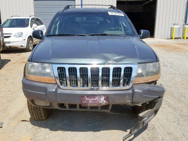 1J4GX48N23C558172 - 2003 JEEP GRAND CHER GREEN photo 9