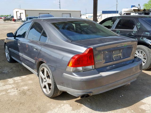 YV1RH52Y042340902 - 2004 VOLVO S60 R GRAY photo 3