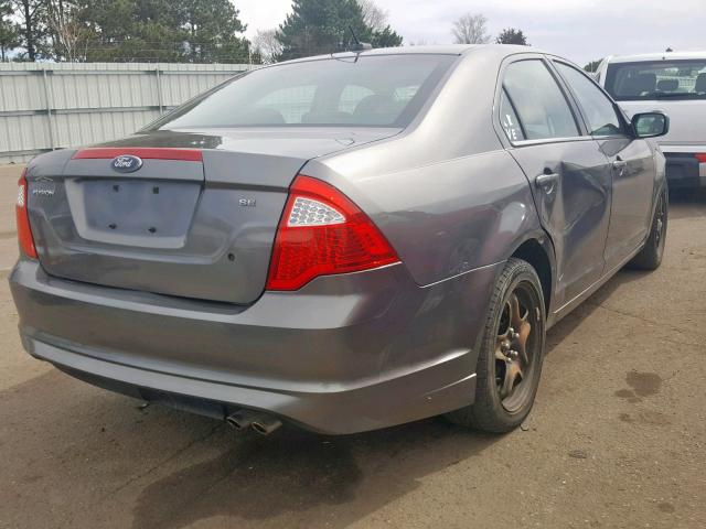 3FAHP0HA9AR285817 - 2010 FORD FUSION SE CHARCOAL photo 4