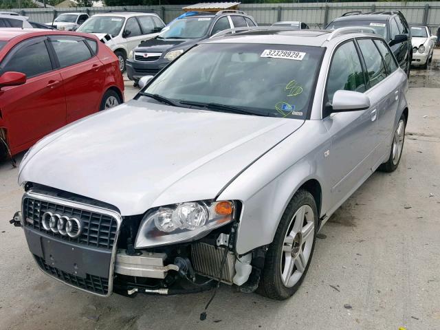 WAUKF78E58A011238 - 2008 AUDI A4 2.0T AV SILVER photo 2