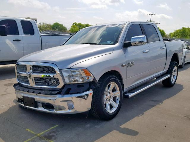 1C6RR6LT0JS239096 - 2018 RAM 1500 SLT SILVER photo 2