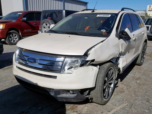 2FMDK39C18BA62524 - 2008 FORD EDGE LIMIT WHITE photo 2