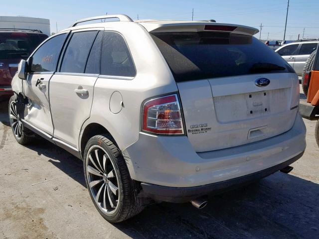 2FMDK39C18BA62524 - 2008 FORD EDGE LIMIT WHITE photo 3