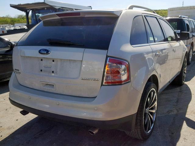 2FMDK39C18BA62524 - 2008 FORD EDGE LIMIT WHITE photo 4