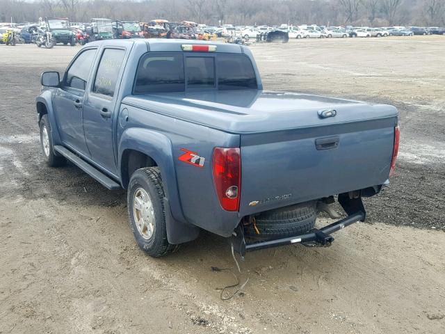 1GCDS136468163519 - 2006 CHEVROLET COLORADO BLUE photo 3