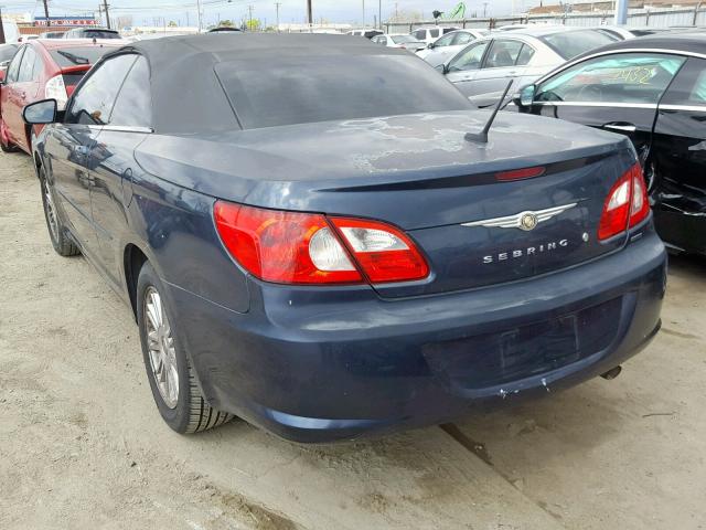 1C3LC55R78N673427 - 2008 CHRYSLER SEBRING TO BLUE photo 3