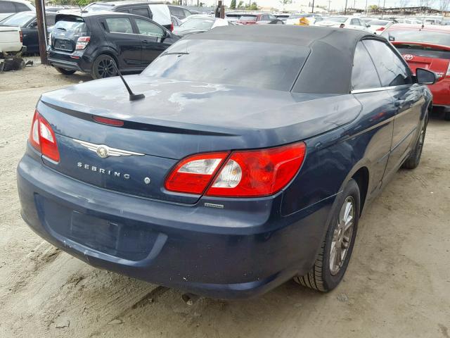 1C3LC55R78N673427 - 2008 CHRYSLER SEBRING TO BLUE photo 4