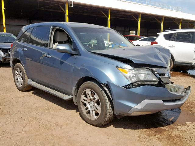 2HNYD28277H531205 - 2007 ACURA MDX BLUE photo 1