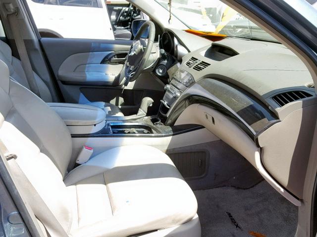 2HNYD28277H531205 - 2007 ACURA MDX BLUE photo 5