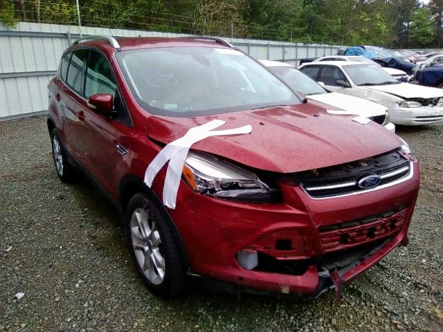 1FMCU0J90EUA81754 - 2014 FORD ESCAPE TIT RED photo 1