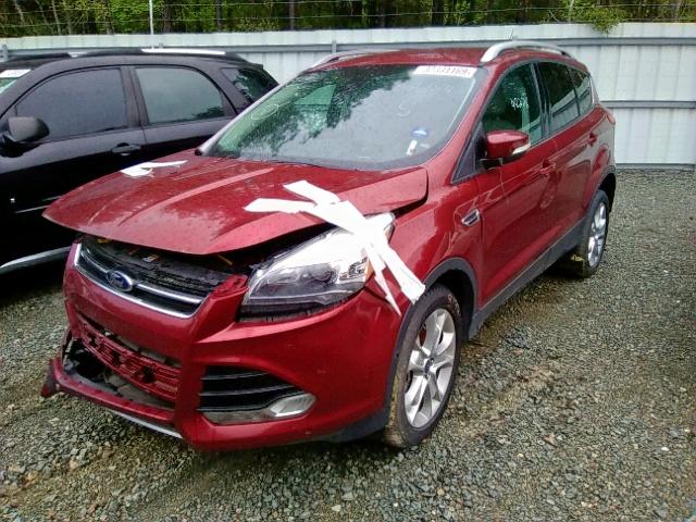 1FMCU0J90EUA81754 - 2014 FORD ESCAPE TIT RED photo 2