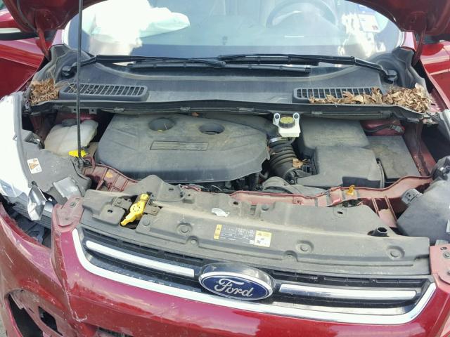 1FMCU0J90EUA81754 - 2014 FORD ESCAPE TIT RED photo 7