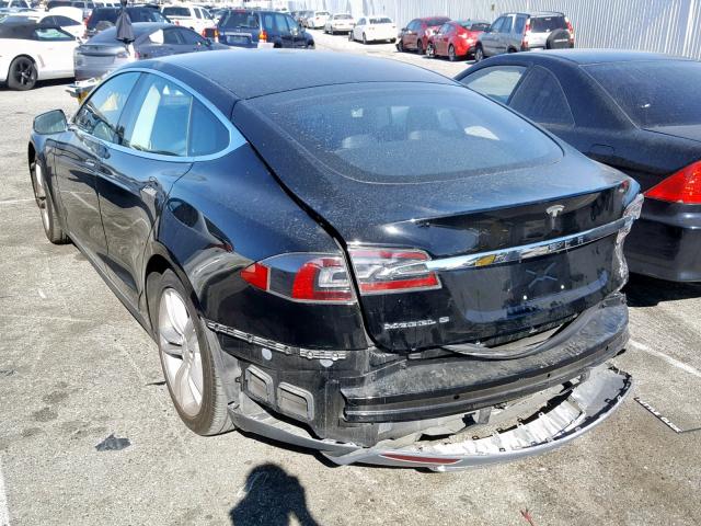 5YJSA1H17FF082246 - 2015 TESLA MODEL S 85 BLACK photo 3