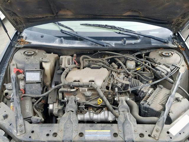 2G1WF52E149394577 - 2004 CHEVROLET IMPALA BLACK photo 7