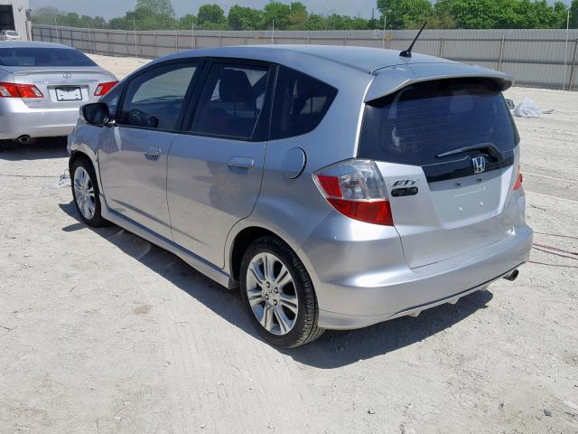 JHMGE8H5XBC000800 - 2011 HONDA FIT SPORT SILVER photo 3