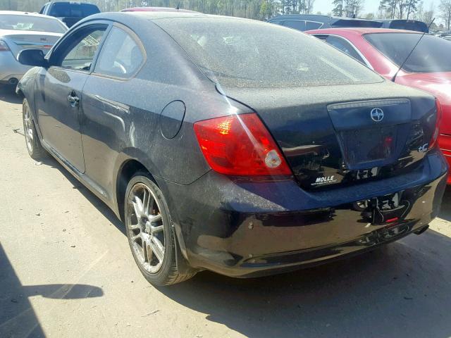 JTKDE177970161025 - 2007 TOYOTA SCION TC BLACK photo 3