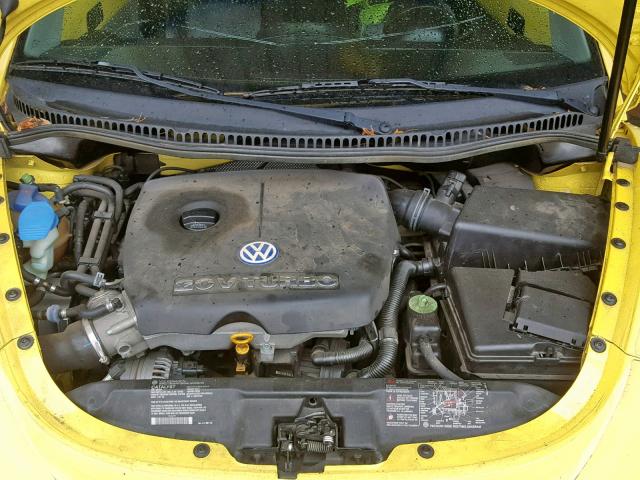 3VWED21C31M478178 - 2001 VOLKSWAGEN NEW BEETLE ყვითელი ფოტო 7