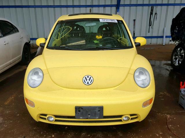 3VWED21C31M478178 - 2001 VOLKSWAGEN NEW BEETLE ყვითელი ფოტო 9