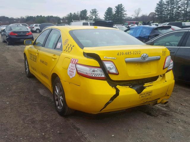 4T1BB3EK5BU141524 - 2011 TOYOTA CAMRY HYBR YELLOW photo 3