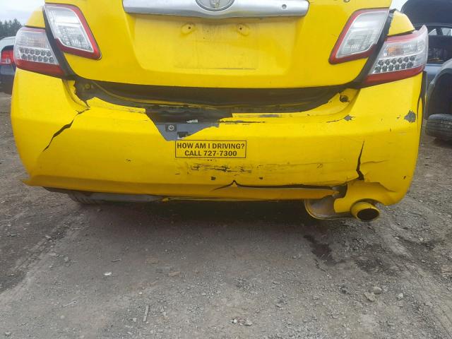 4T1BB3EK5BU141524 - 2011 TOYOTA CAMRY HYBR YELLOW photo 9