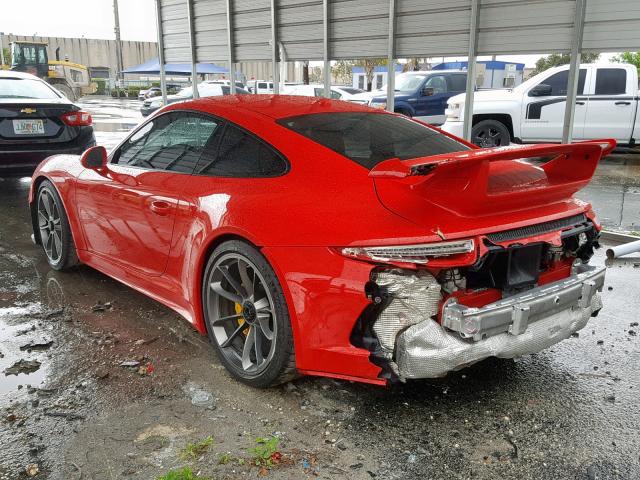 WP0AC2A93FS184075 - 2015 PORSCHE 911 GT3 RED photo 3