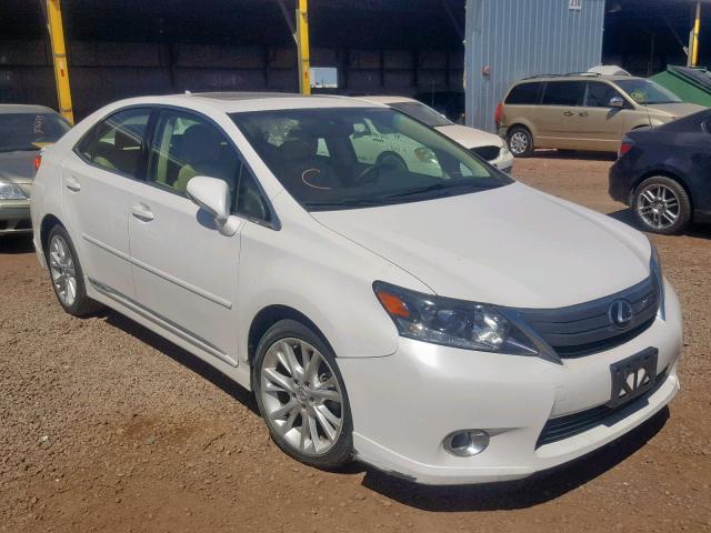 JTHBB1BA7A2003996 - 2010 LEXUS HS 250H WHITE photo 1