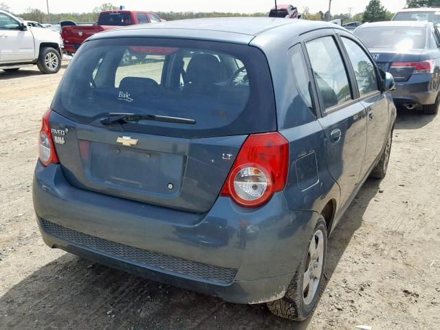 KL1TD6DE9AB135114 - 2010 CHEVROLET AVEO LS GREEN photo 4