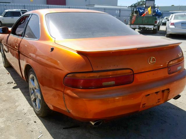 JT8UZ30CXS0040333 - 1995 LEXUS SC 400 ORANGE photo 3