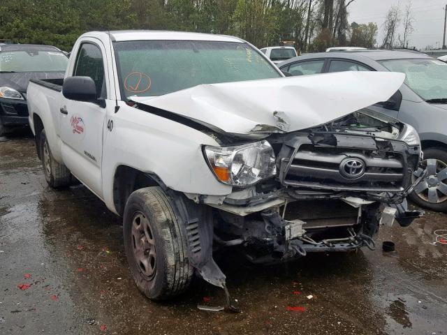 5TENX22N29Z654842 - 2009 TOYOTA TACOMA WHITE photo 1