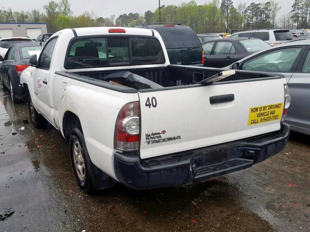 5TENX22N29Z654842 - 2009 TOYOTA TACOMA WHITE photo 3