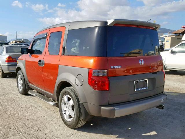 5J6YH18543L002557 - 2003 HONDA ELEMENT EX ORANGE photo 3