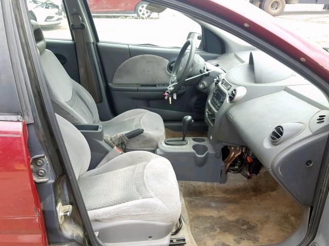 1G8AL52F74Z120738 - 2004 SATURN ION LEVEL BURGUNDY photo 5