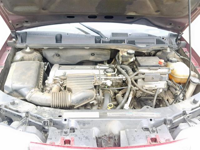 1G8AL52F74Z120738 - 2004 SATURN ION LEVEL BURGUNDY photo 7