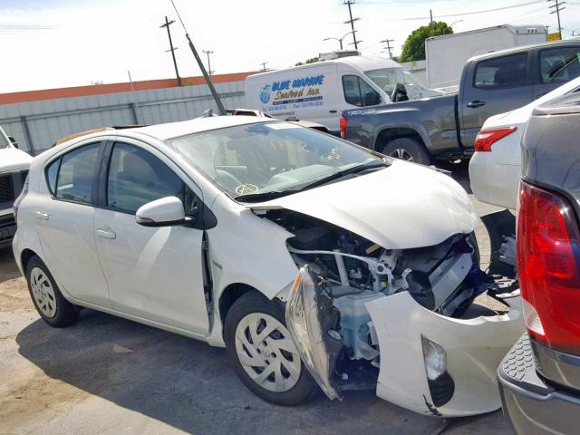 JTDKDTB32G1137600 - 2016 TOYOTA PRIUS C WHITE photo 1