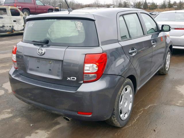 JTKKU4B4XA1005604 - 2010 TOYOTA SCION XD GRAY photo 4