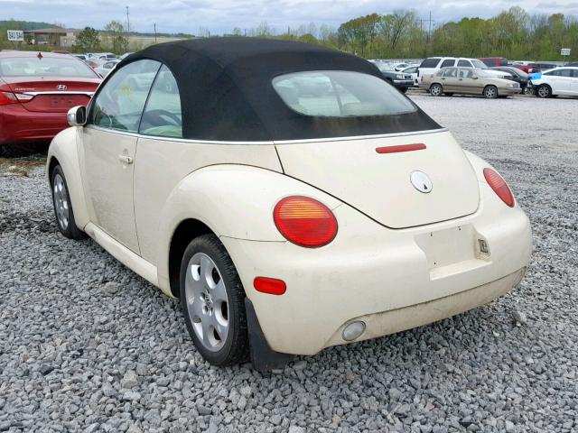 3VWCK21Y73M312368 - 2003 VOLKSWAGEN NEW BEETLE თაფლისფერი ფოტო 3