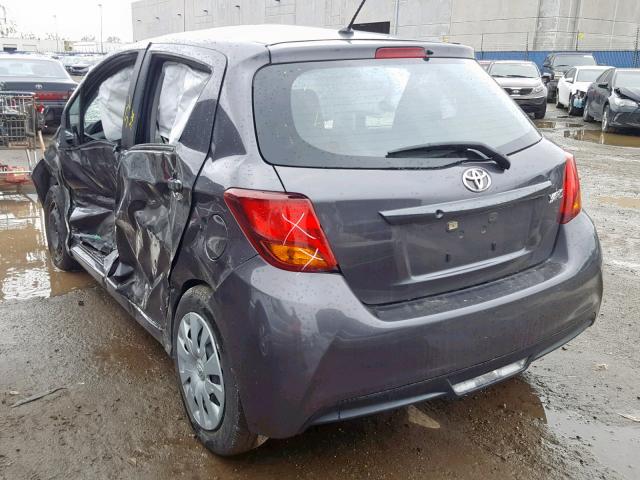 VNKKTUD31HA079560 - 2017 TOYOTA YARIS L GRAY photo 3