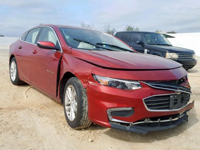 1G1ZE5ST1HF160497 - 2017 CHEVROLET MALIBU LT RED photo 1