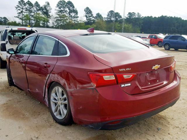 1G1ZE5ST1HF160497 - 2017 CHEVROLET MALIBU LT RED photo 3