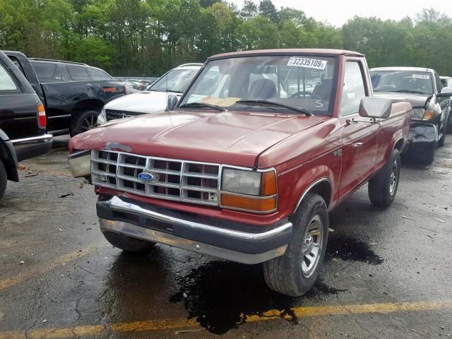 1FTCR10A6NUB23450 - 1992 FORD RANGER RED photo 2