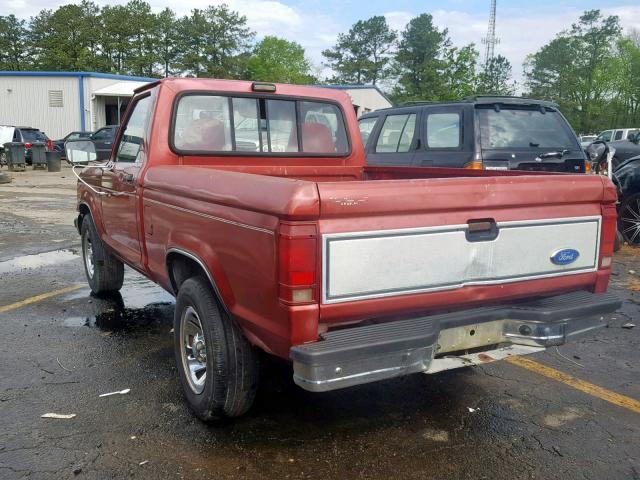 1FTCR10A6NUB23450 - 1992 FORD RANGER RED photo 3