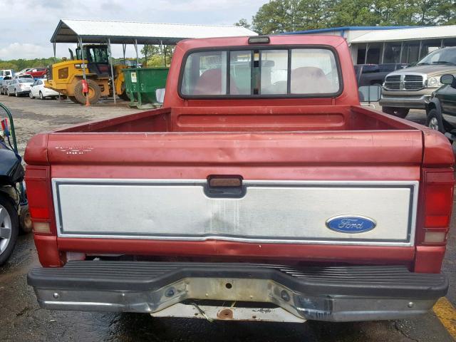1FTCR10A6NUB23450 - 1992 FORD RANGER RED photo 6