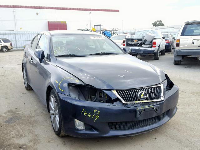 JTHBF5C29A5125714 - 2010 LEXUS IS 250 BLUE photo 1