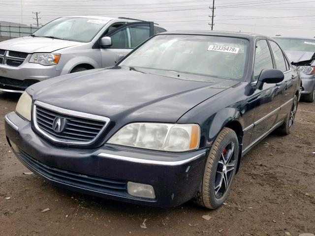 JH4KA966X4C006607 - 2004 ACURA 3.5RL BLACK photo 2