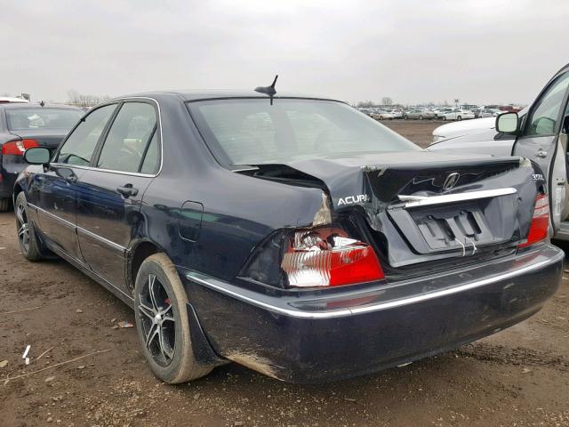 JH4KA966X4C006607 - 2004 ACURA 3.5RL BLACK photo 3