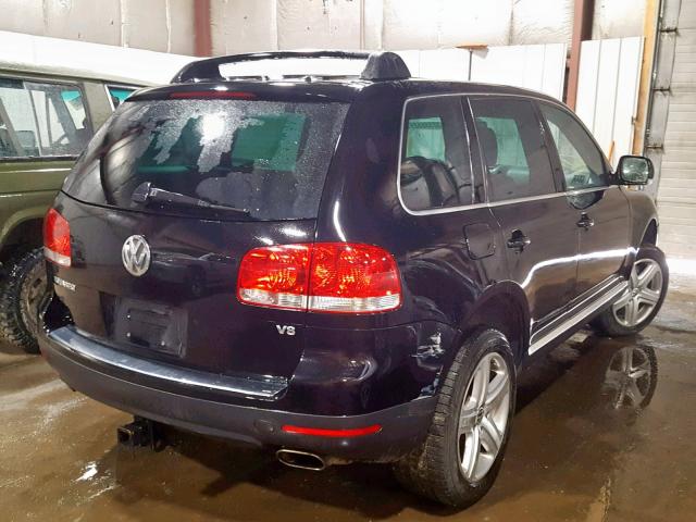 WVGEM77L14D065484 - 2004 VOLKSWAGEN TOUAREG 4. BLACK photo 4