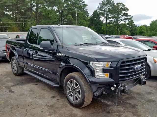 1FTEX1CF0HFB99714 - 2017 FORD F150 SUPER BLACK photo 1