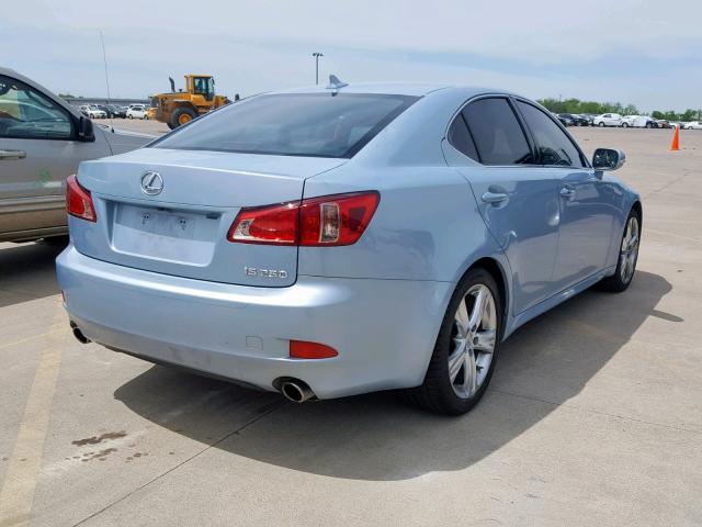 JTHBF5C22C5162008 - 2012 LEXUS IS 250 BLUE photo 4